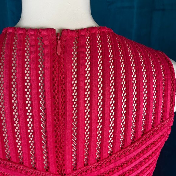 Halogen Sleeveless  Fit & Flare Dress Hot Pink - Picture 11 of 13